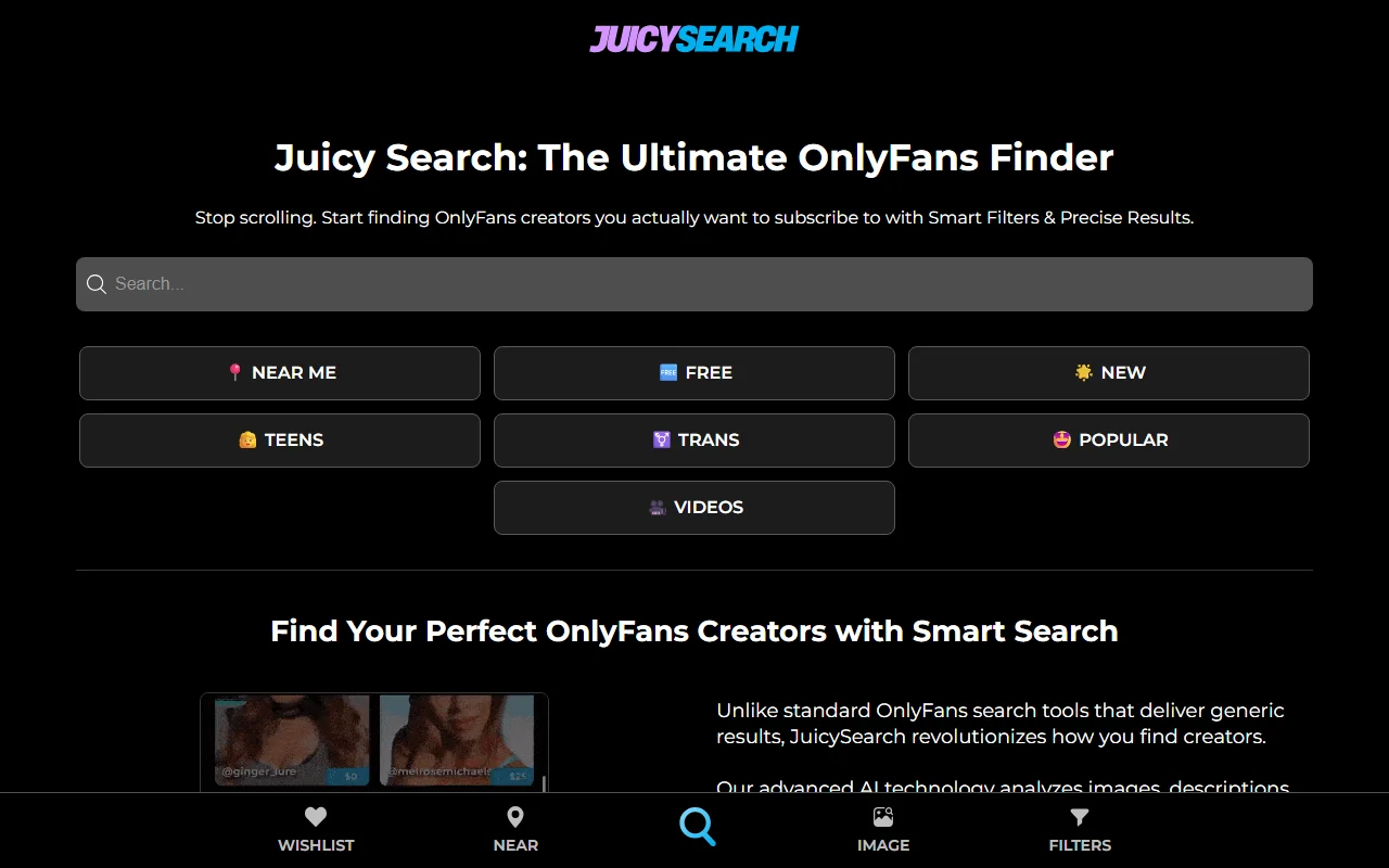 Screenshot: Juicysearch Screenshot of Juicysearch